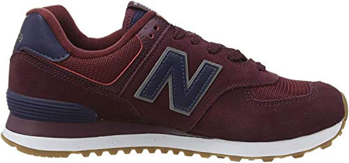 Moda New Balance 574v2, Zapatillas para Hombre, Rojo