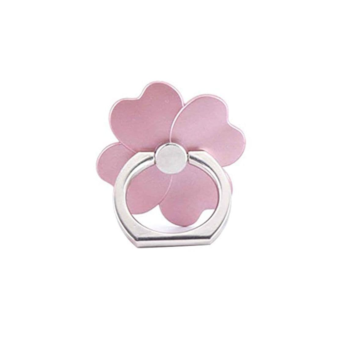 Producto Babysbreath17 Reutilizable de Cuatro Hojas del Soporte de chasis del Anillo Giratorio de 360 ​​Grados móviles titulares de Apoyo Soporte del teléfono Accesorios Oro Rosa