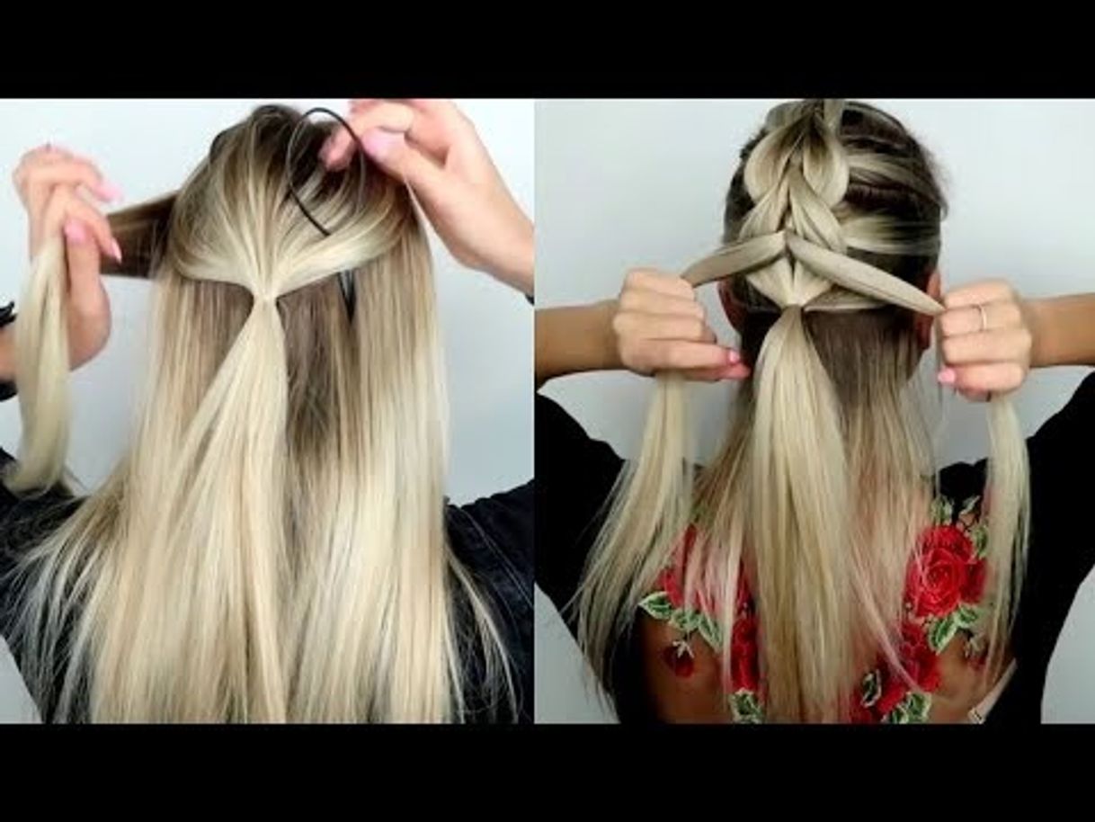 Moda Nuevos Peinados Fáciles & Rápidos para Cabello Largo - YouTube