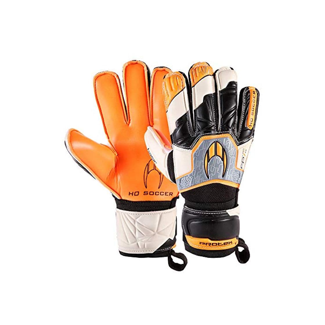 Producto HO Soccer Basic Protek Flat Orange Legend Guantes De Portero, Unisex niños,