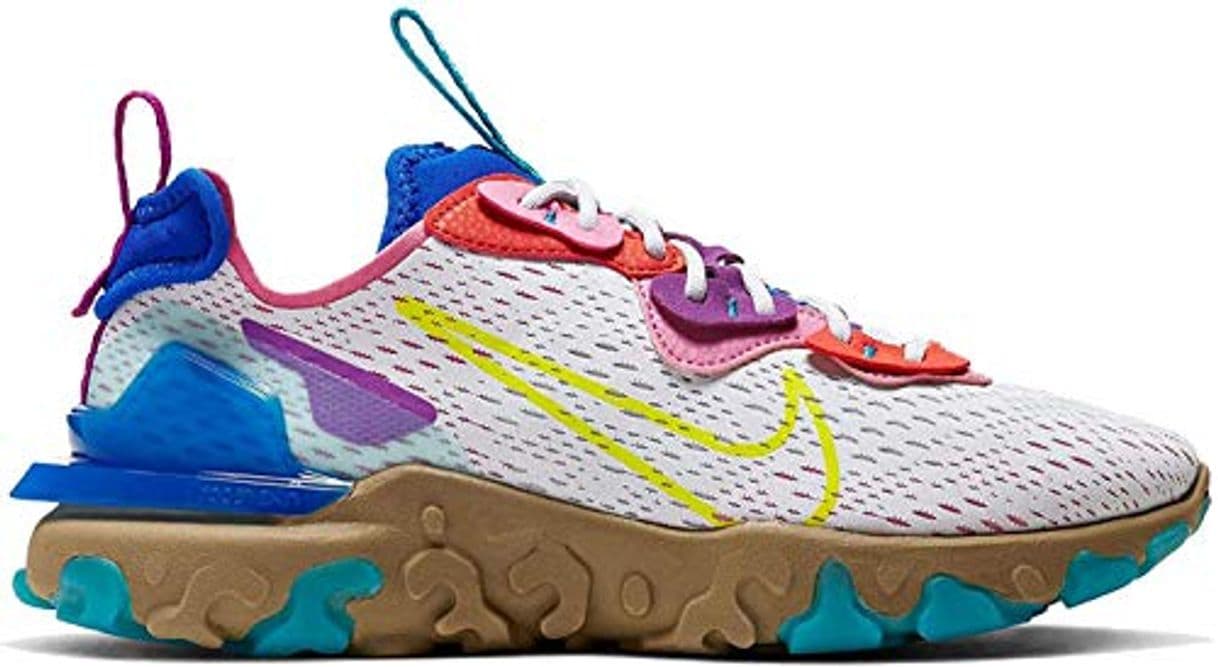 Moda Nike W NSW React Vision, Zapatillas para Correr para Mujer, Polvo de