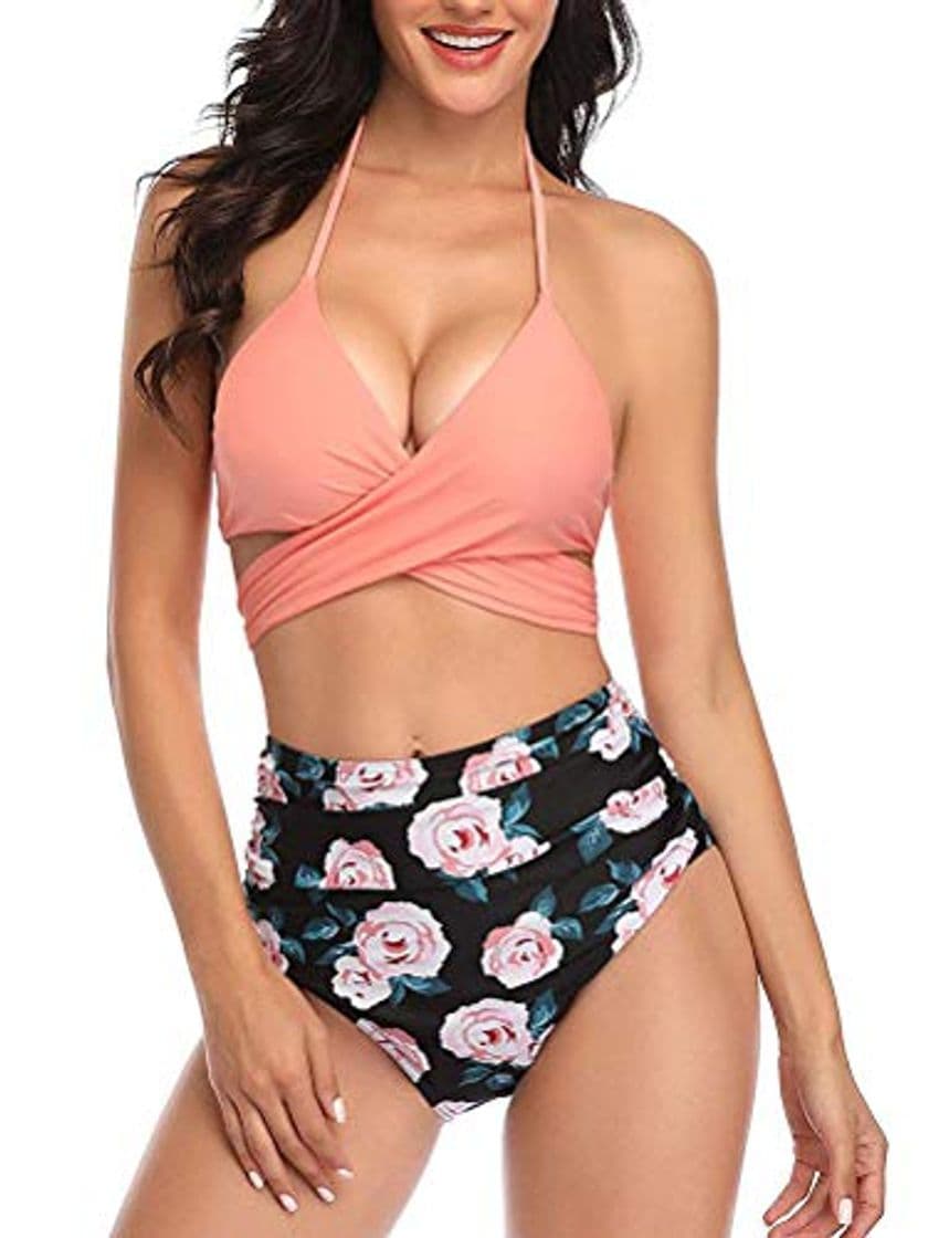 Moda ORANDESIGNE Traje de Baño de Mujer Push Up Bikini Set Sexy Traje