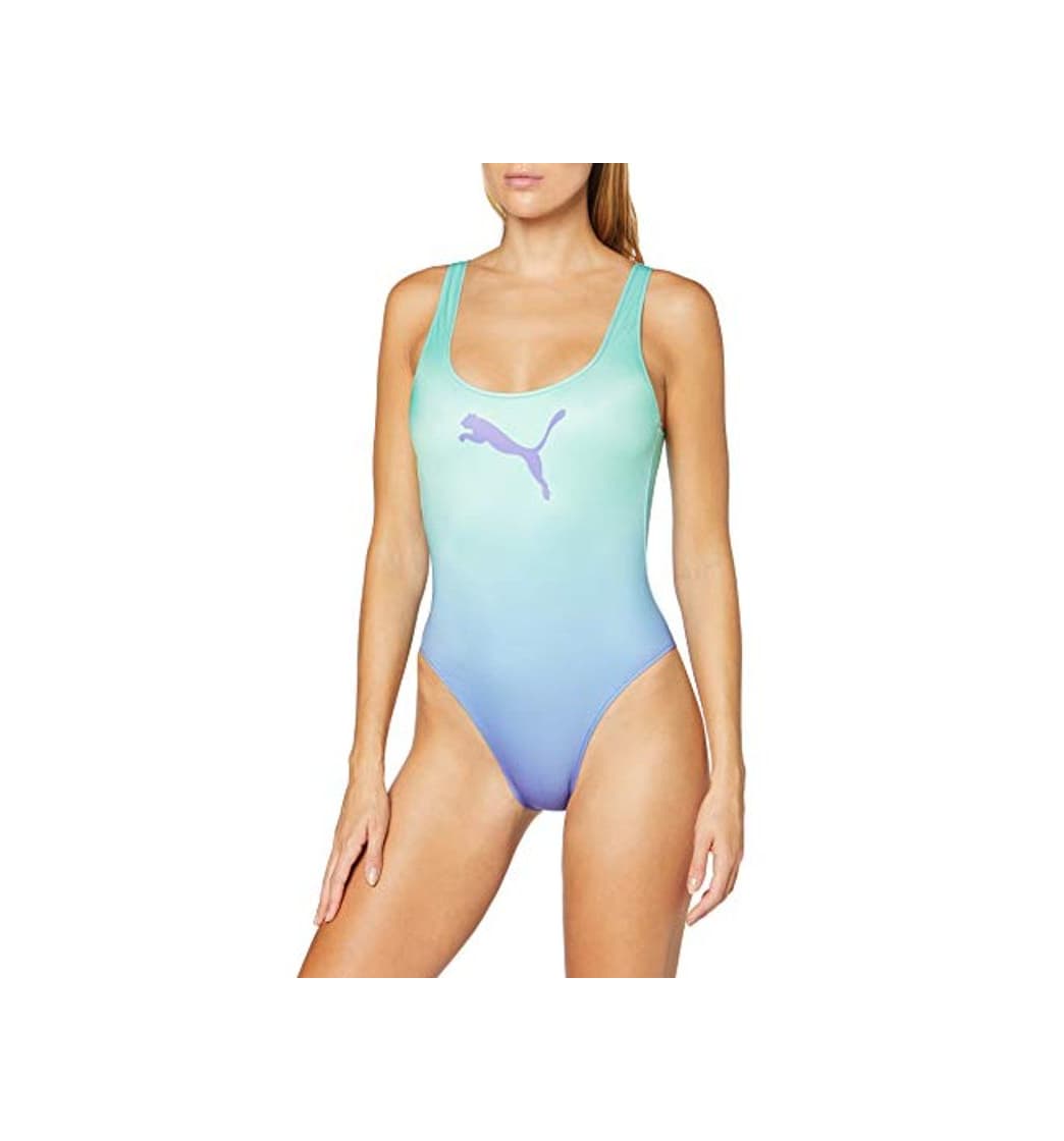 Moda PUMA Women's Side-Tie Bikini Bottom Traje de baño de una Pieza