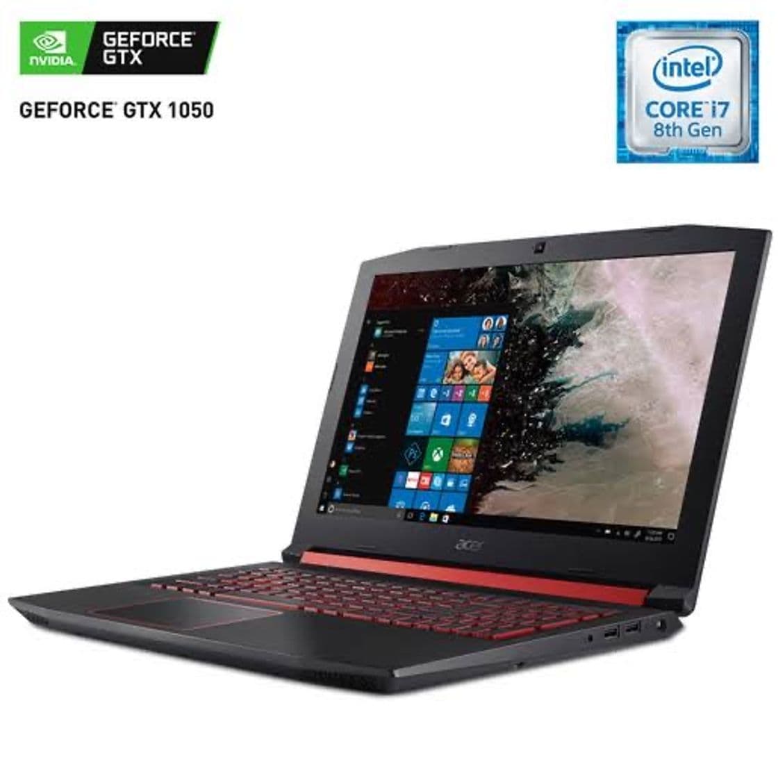 Moda Laptop Gamer Acer Nitro 5 / GeForce GTX 1050 / Intel Core i7