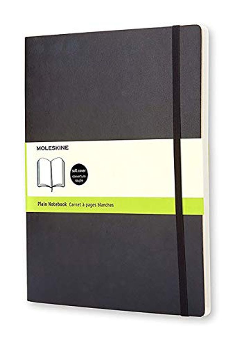 Libro Moleskine - Cuaderno Clásico con Páginas Lisas, Tapa Blanda y Goma Elástica,