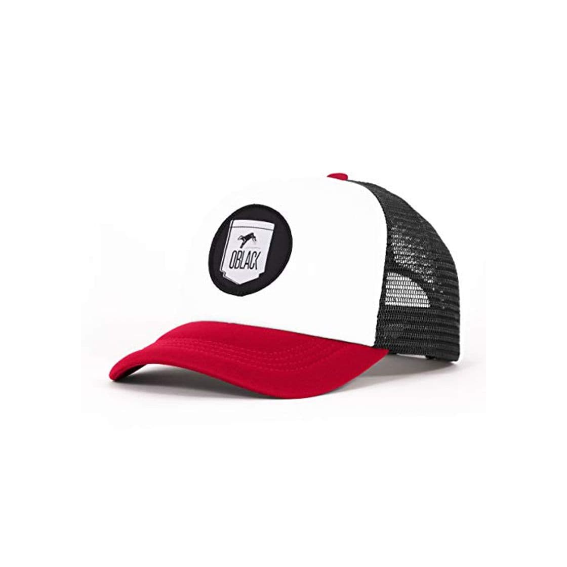 Moda Oblack Gorra Trucker Red Memphis Roja Beisbol Ajustable con Visera Acolchada y