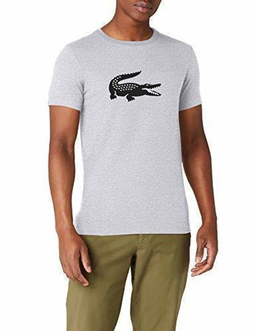 Fashion Lacoste Th3377 Camiseta, Plateado