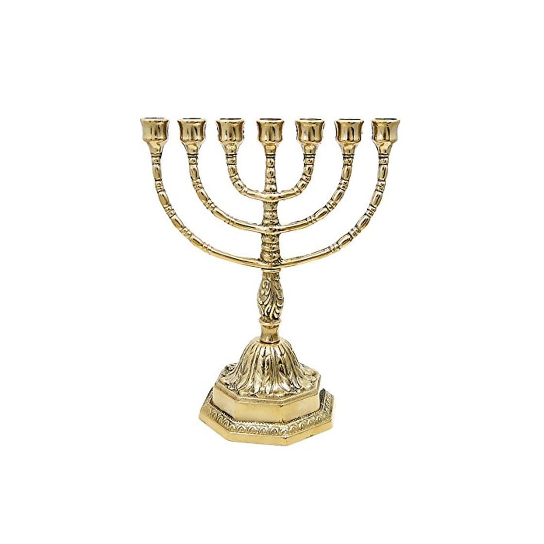 Producto NKlaus Menorah latón Soporte de Velas Hecho a Mano 23cm Menorah 10204