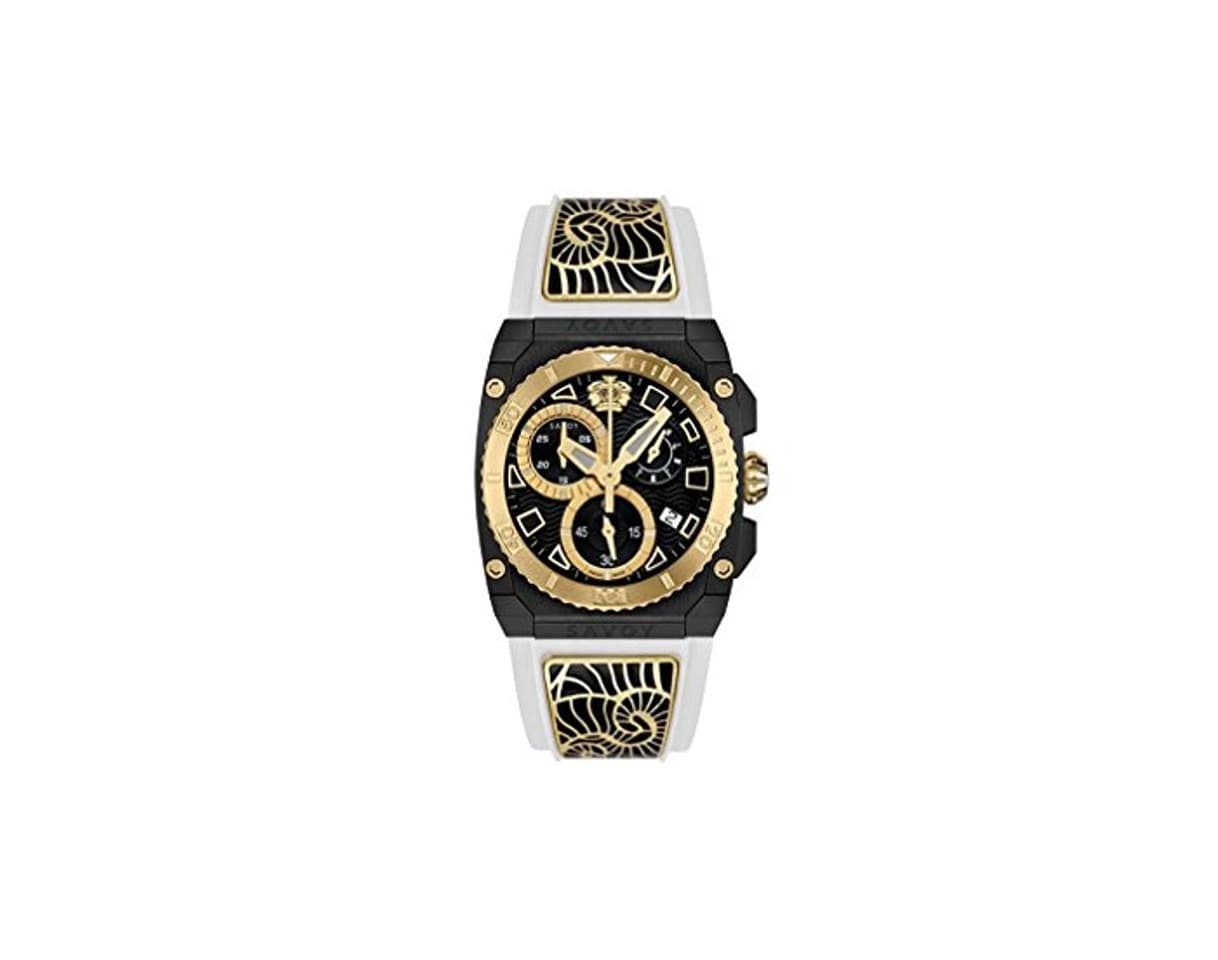 Producto Savoy Reloj los Mujeres Icon Light Chrono Enamel Yellow Gold Black C2308E