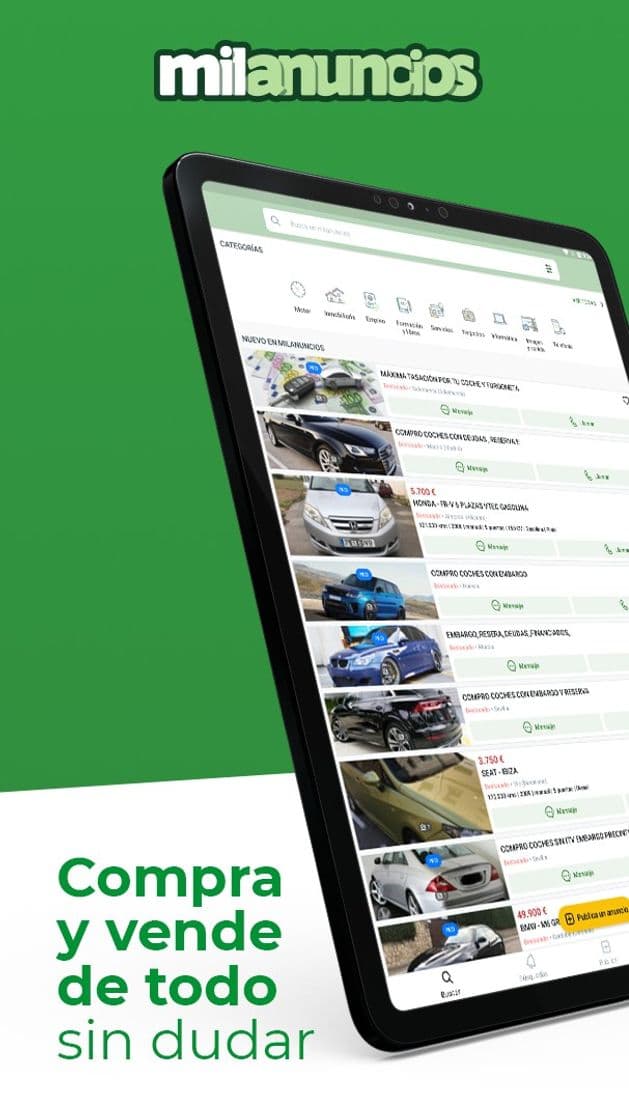 App Milanuncios: Segunda mano, motor, pisos y empleo