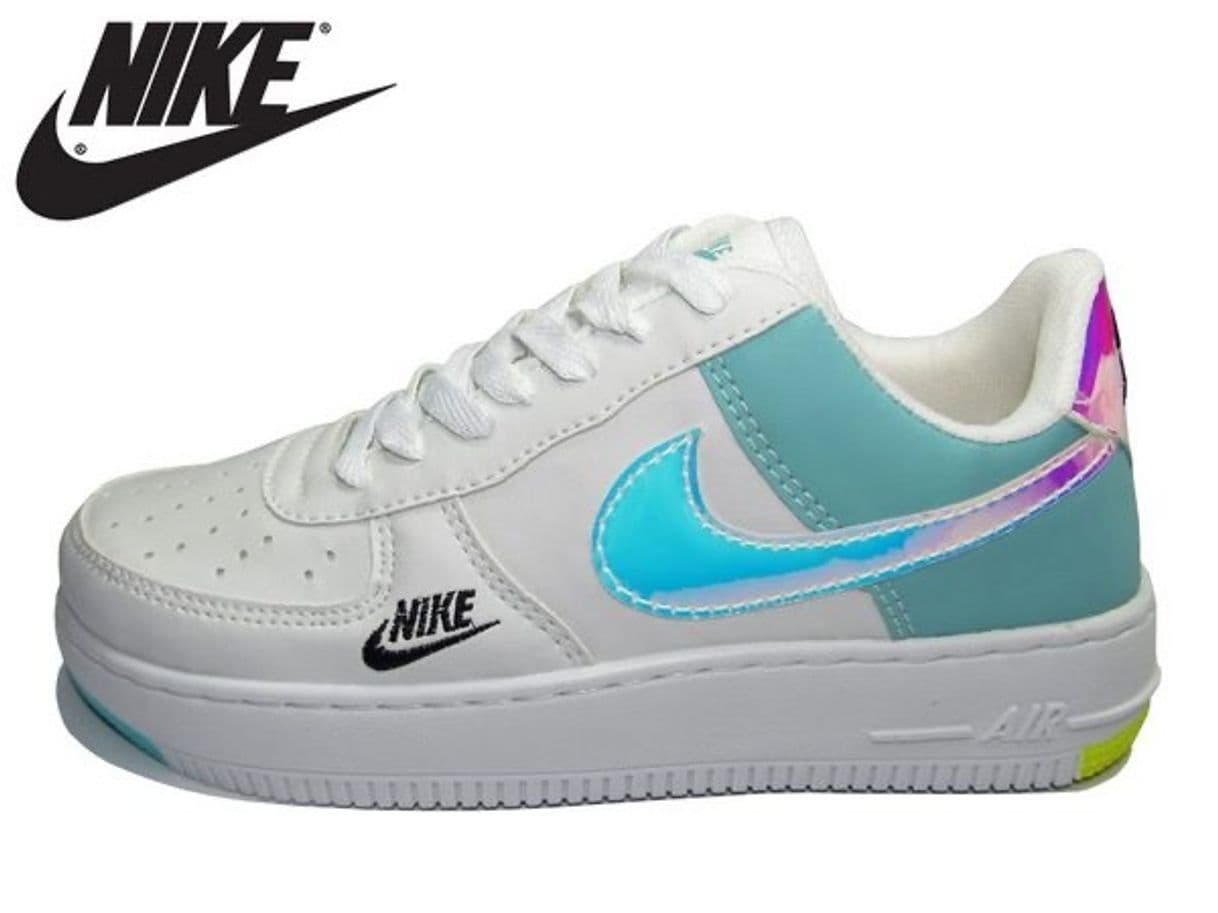 Moda Tênis Nike Air Force 1 Holográfico Feminino - Lançamento