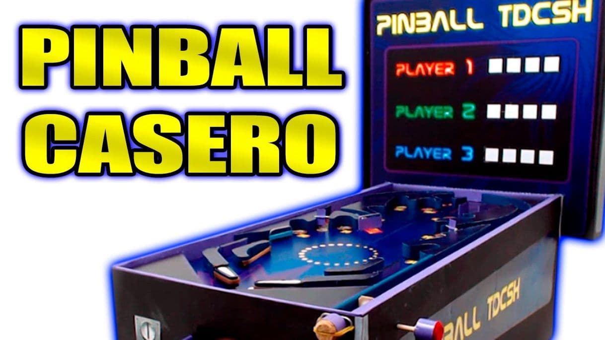 Videogames MÁQUINA de PINBALL CASERA para canicas 