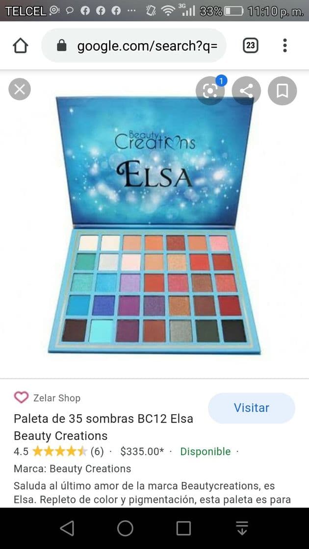 Moda Paleta de sombras