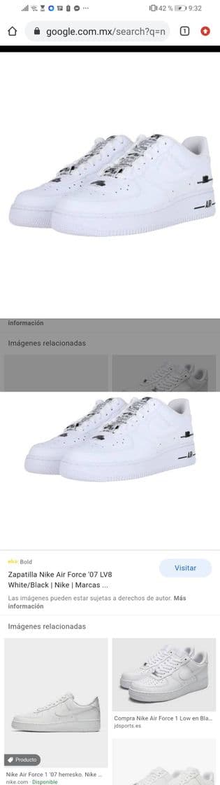 Moda Nike air force 07 lv8