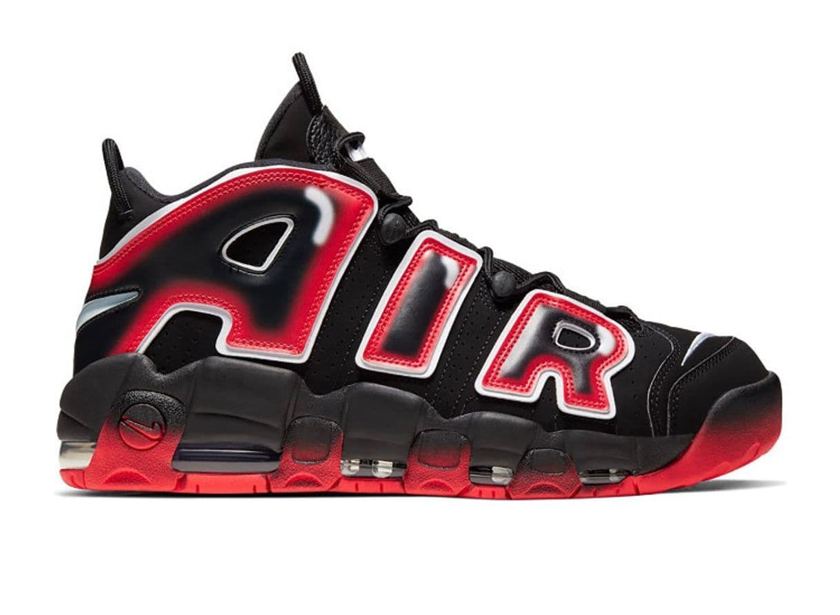 Product Nike Air More Uptempo Black White Laser Crimson