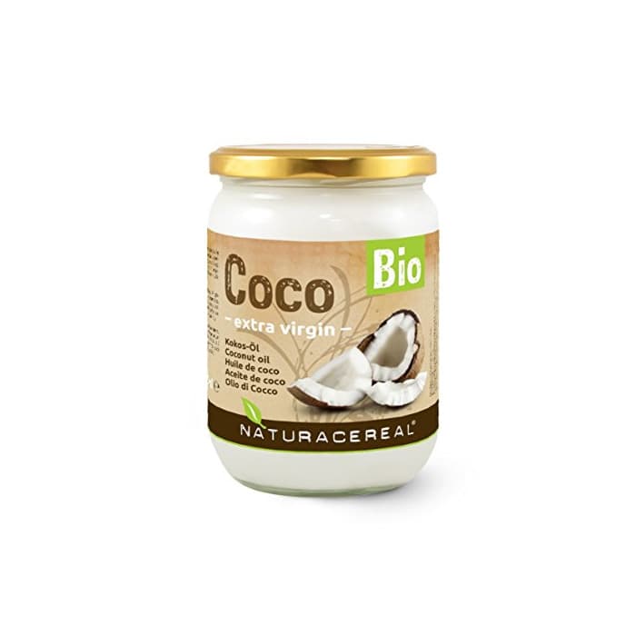 Producto NATURACEREAL Aceite de Coco orgánico, puro y virgen PREMIUM 500ml