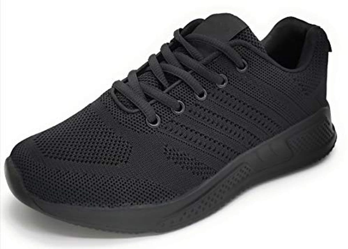 Fashion Zapatillas Deportivas Lisas Mujer Hombre Ligeras Transpirables de Malla Unisex para Correr