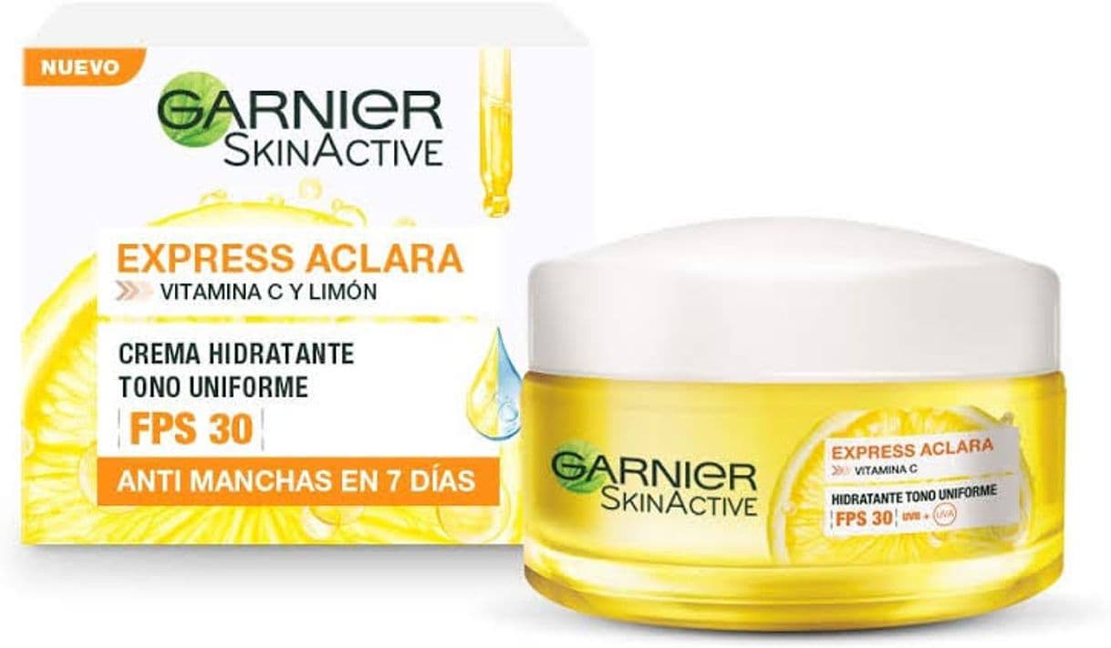 Fashion Crema hidratante garnier express aclara FPS 30