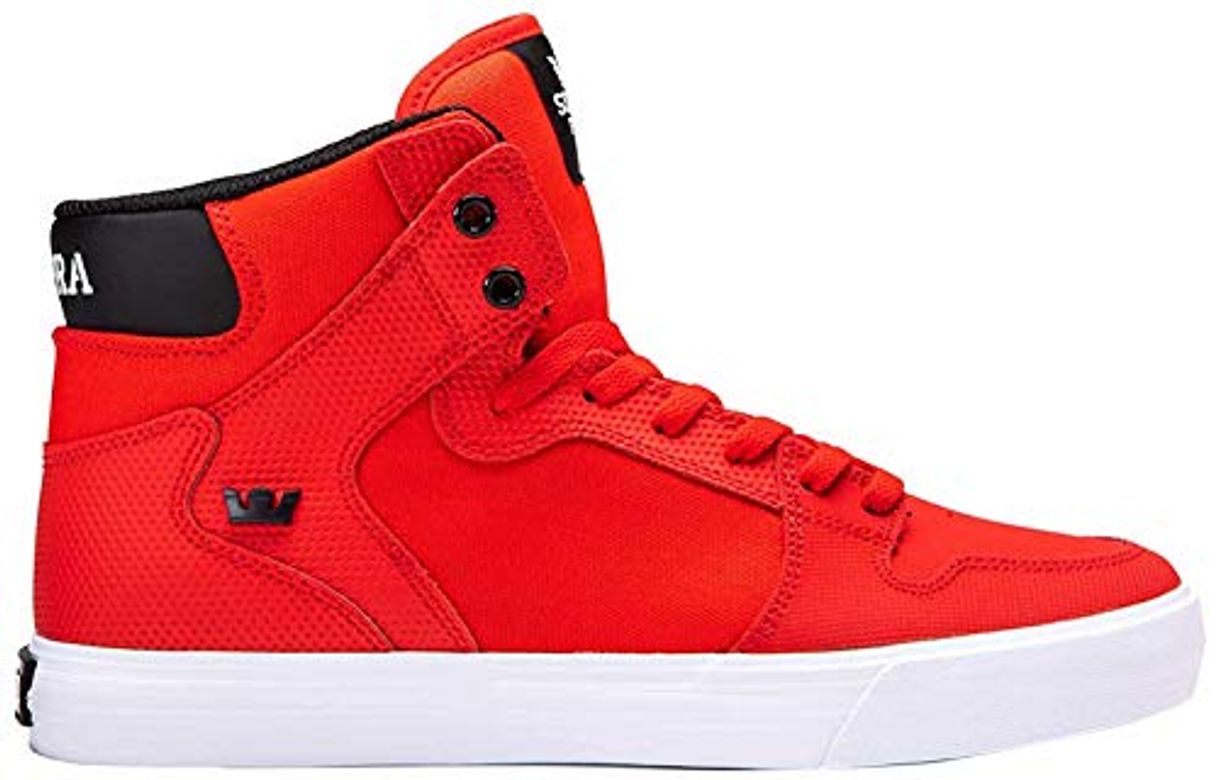 Fashion Supra Vaider, Zapatillas de Skateboard Unisex Adulto, Rojo