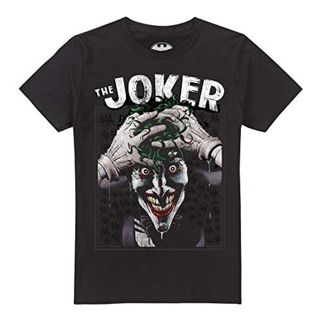 Producto DC Comics Crazed Joker Camiseta, Negro