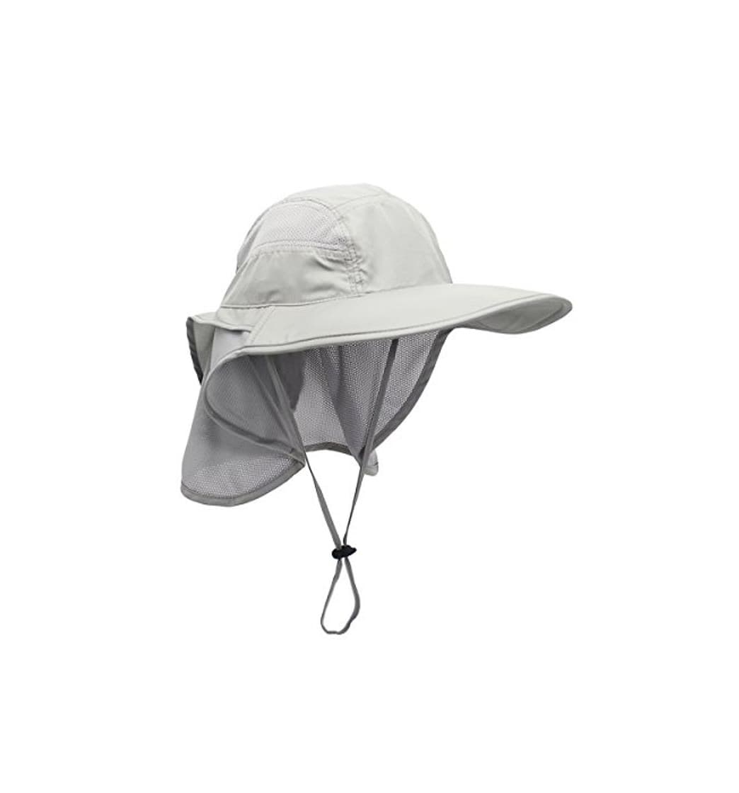 Moda Unisex Gorra de Safari con Extra Largo Protector de Nuca 12cm Gran