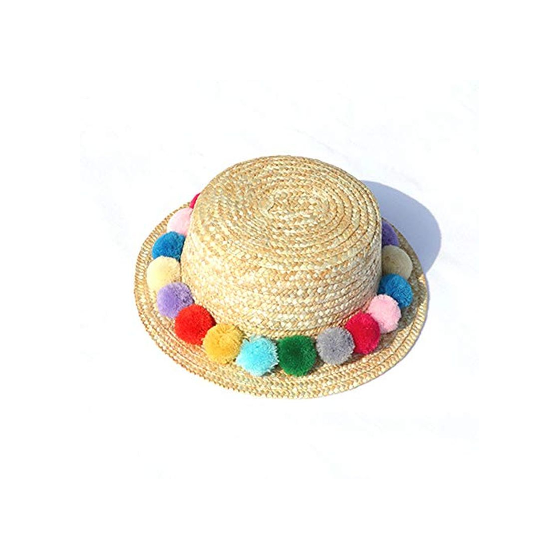 Moda AIMICONG Sombrero Sombrero para El Sol De Verano Mujeres Bloqueador Solar Sombrero Chica Arco Sombrero para El Sol De Paja Bloqueador Solar Vacaciones Playa Playa Simple Casual Gorra E