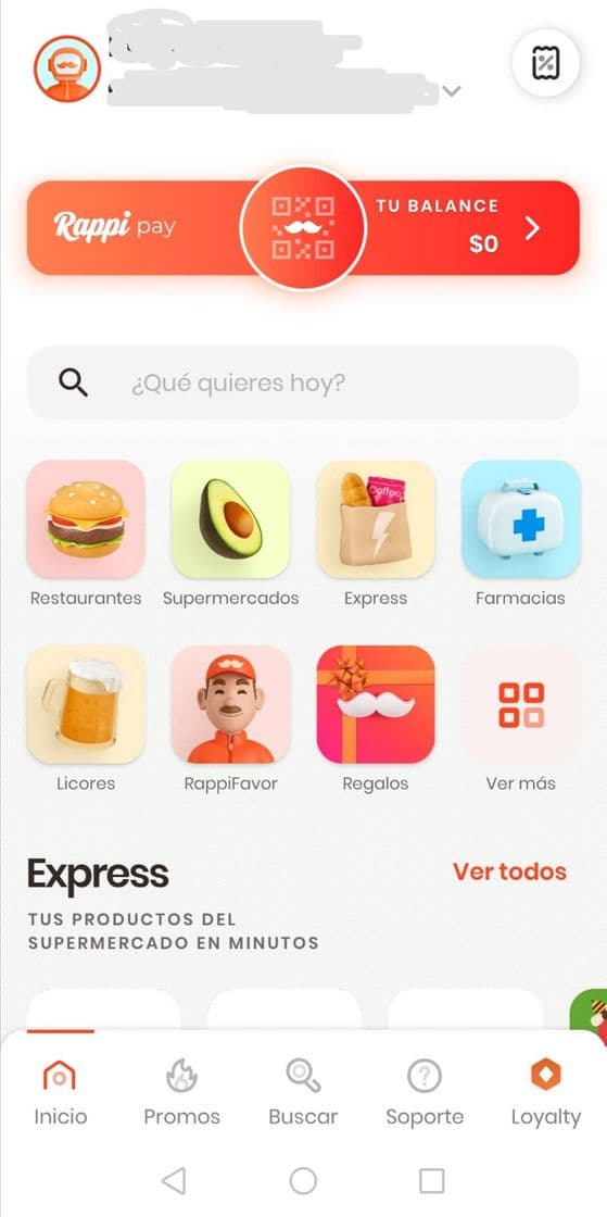 App Rappi: Food Delivery