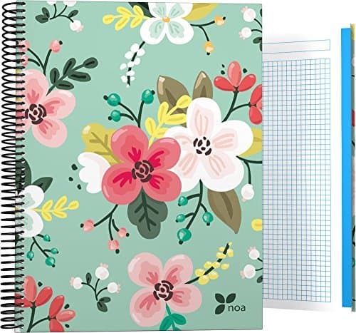 Producto Grafoplás 16501934－Cuaderno de flores con Tapa Dura A4