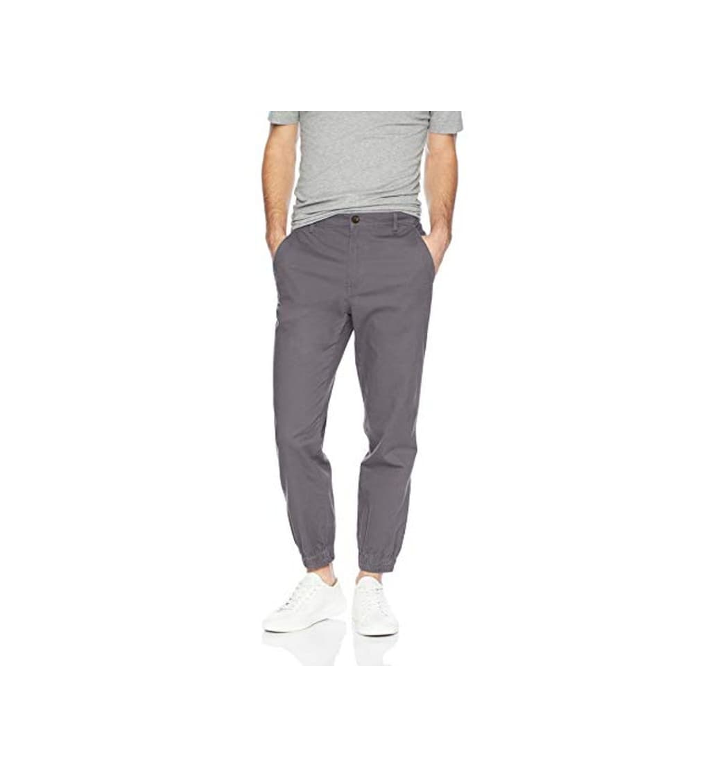 Moda Amazon Essentials - Pantalones deportivos de corte recto para hombre, Gris oscuro,