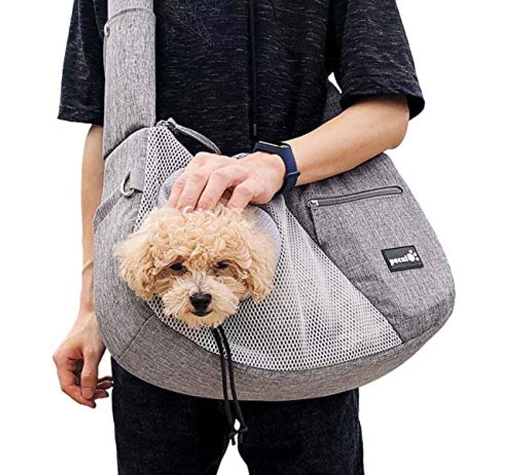 Product Pecute Bolso Perro Pequeño, Bolsa Bandolera de Transporte de Gatos, Correa de