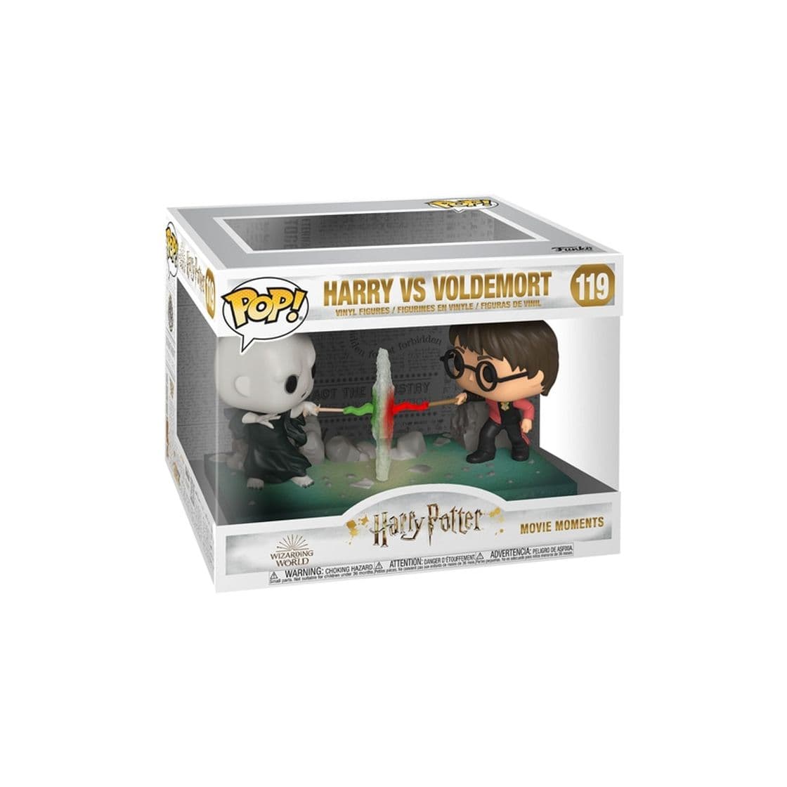 Juego Funko- Pop Moment Potter-Harry VS Voldemort Figura Coleccionable, Multicolor