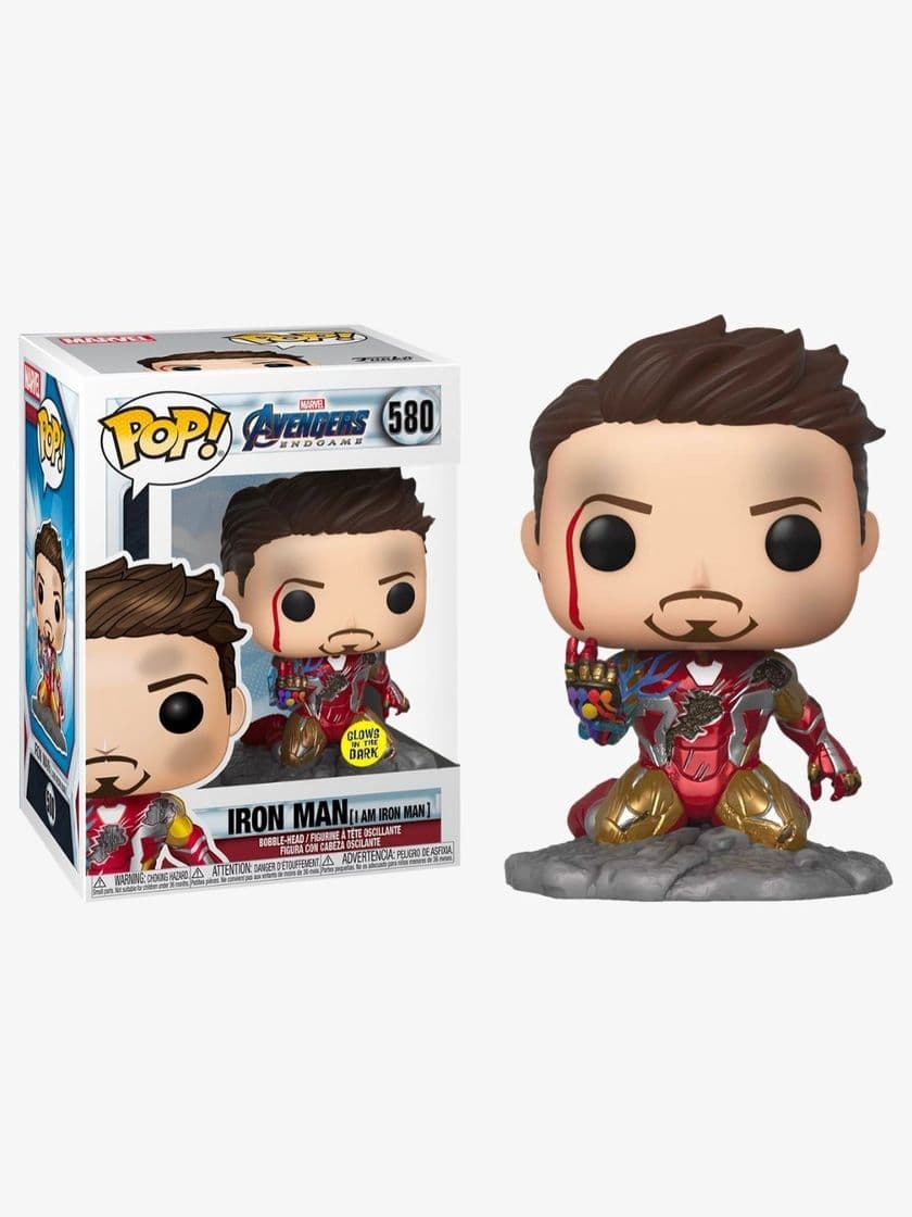 Producto POP Funko Avengers 580 Iron Man I Am Iron Man Glows in The Dark