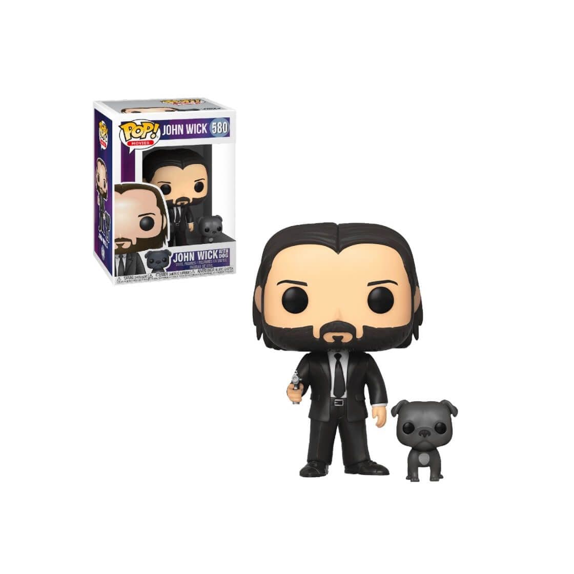 Producto LTY Funko Pop Figure! John Wick with Dog Buddy # 580 from Movie Series Chibi