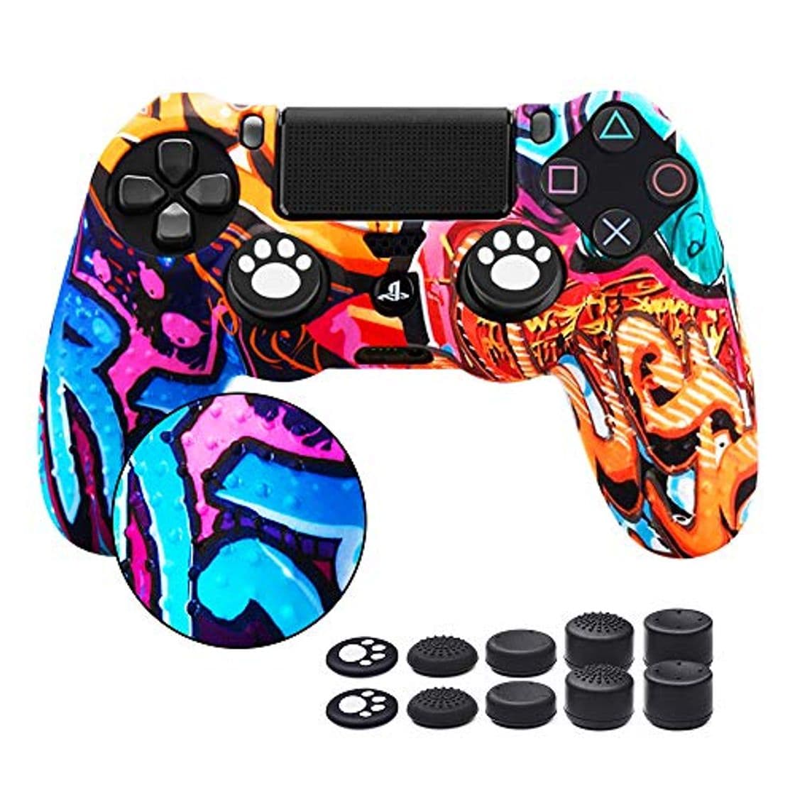 Producto 6amLifestyle Funda Protectora Antideslizante de Silicona para Mando PS4, Carcasa para Sony