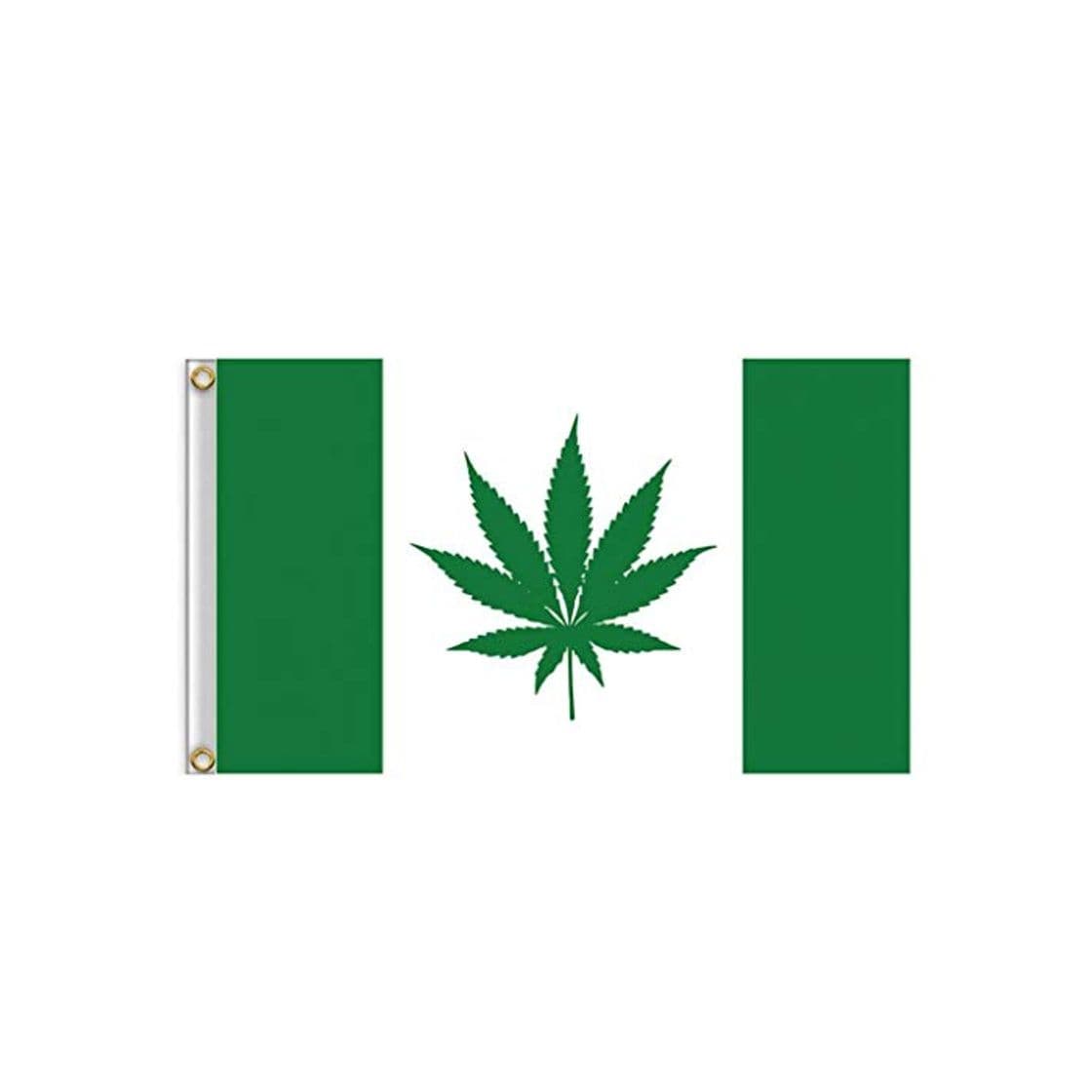 Producto Nicetruc Práctica De La Bandera De Canadá Duradero Marihuana Weed Bandera Bandera Ojal Portátil De Metal para El Festival De Eventos