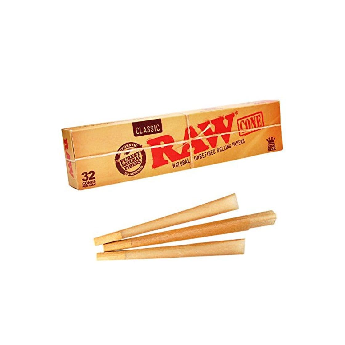 Producto Raw Conos prerrollados kingsize clásicos y naturales