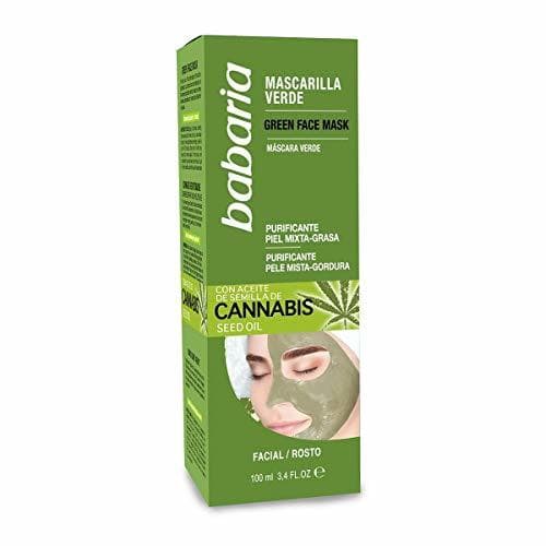 Producto Babaria Cannabis Mascarilla Verde Facial Piel Mixta/Grasa