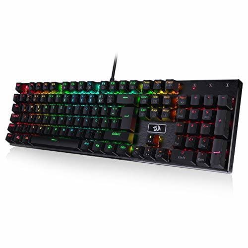 Electronic Redragon Teclado mecánico para Juegos 丨 Teclado QWERTZ, táctil y de Clic