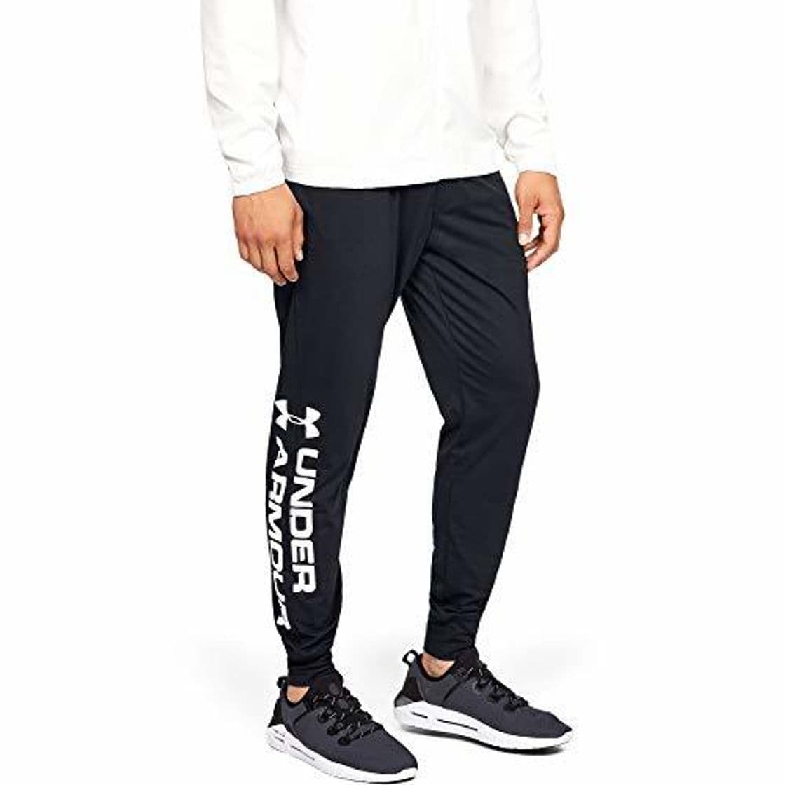 Fitness Under Armour Sportstyle Cotton Graphic Jogger Pantalones, Hombre, Negro