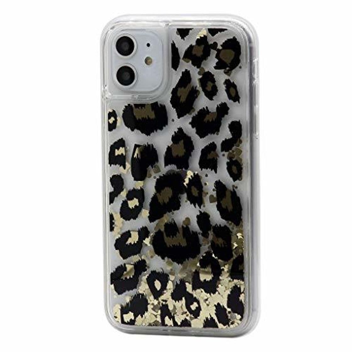 Place Keyihan Funda para iPhone 11 para niñas Patrón de Leopardo Lentejuelas de