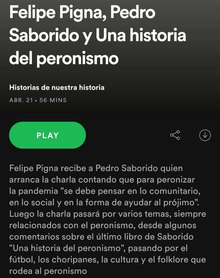 Moda Podcad história Argentina