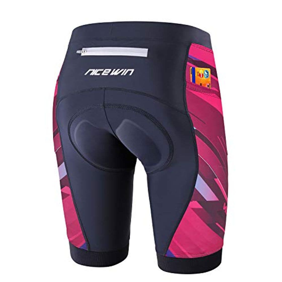 Fashion NICEWIN Shorts Biker para Mujer Mallas Acolchadas para Ciclismo Leggings Cortos para Montar en Cintura Alta