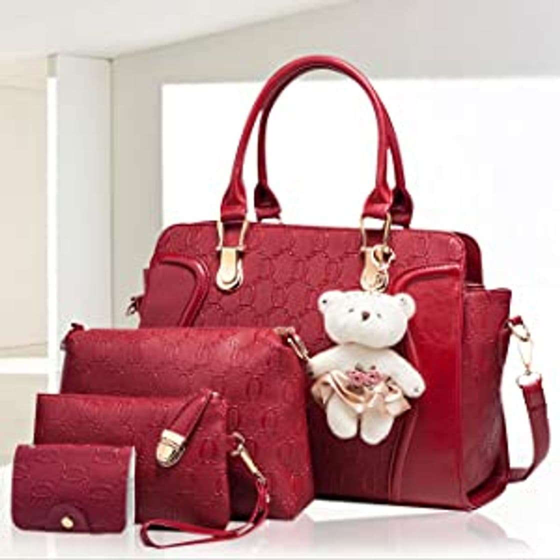 Fashion Pahajim Bolsos para Mujeres Bolsos de Mano de PU Piel Bolsos Mujer