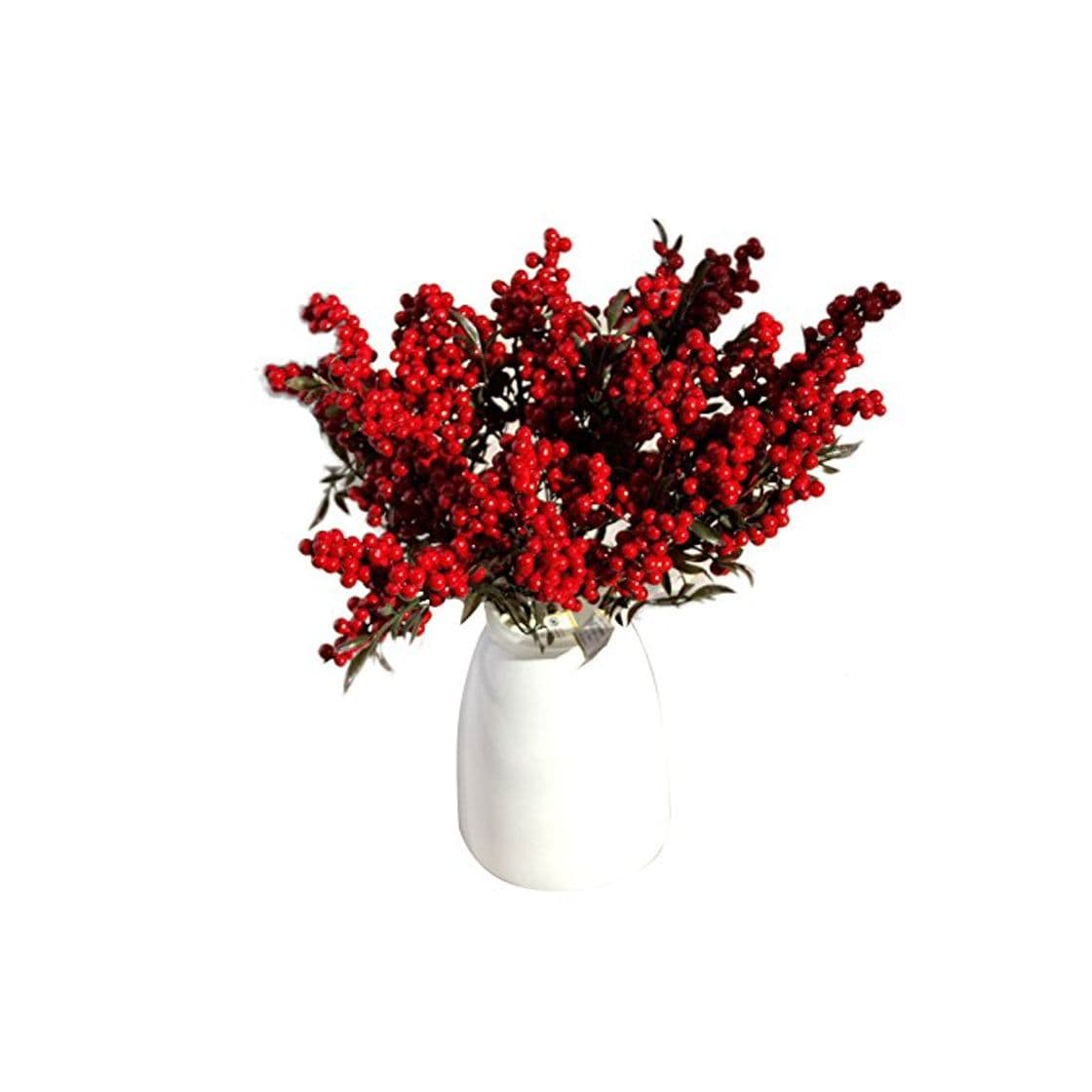 Product WARMWORD Artificial Berry Tallos de la Fruta Baya del Acebo Rama Flor para Boda Navidad Adornos Casas por Vacaciones Party Decor Piezas Bayas Artificiales Flores decoración hogar