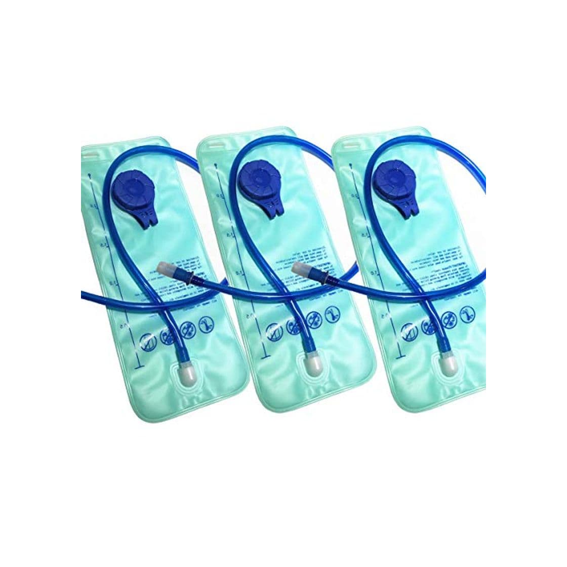 Fashion Tangger 3 PCS Bolsa de Agua Hidratacion 2L Hydration Bladder