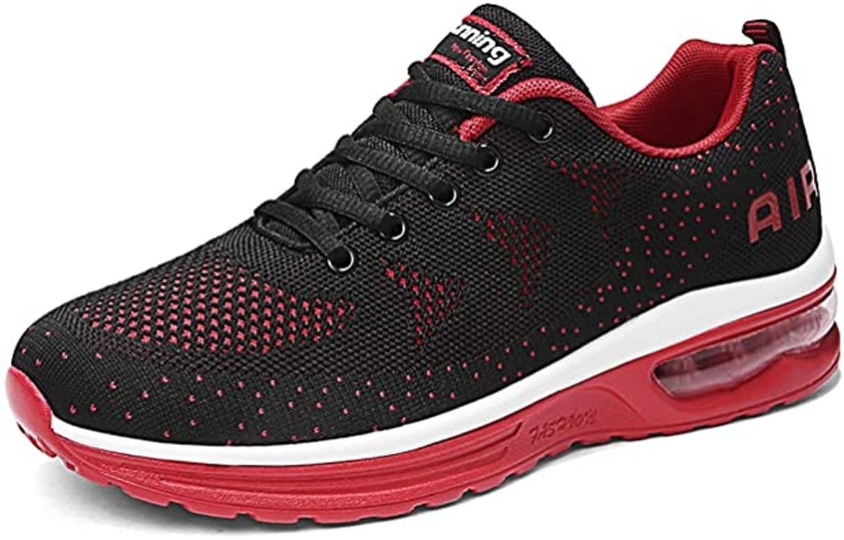 Product Air Zapatillas de Running para Hombre Mujer Zapatos para Correr y Asfalto Aire Libre y Deportes Calzado Unisexo Gray Pink 38