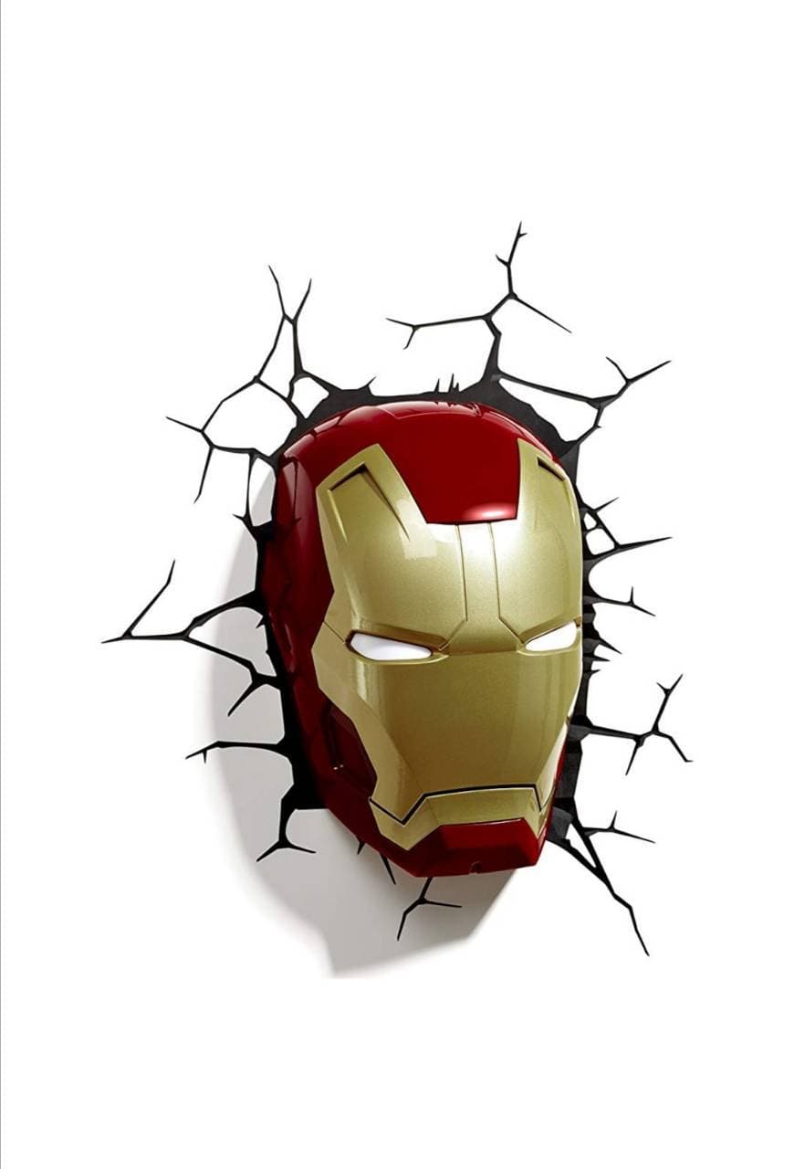 Fashion Lámpara Iron Man pared Led 3D