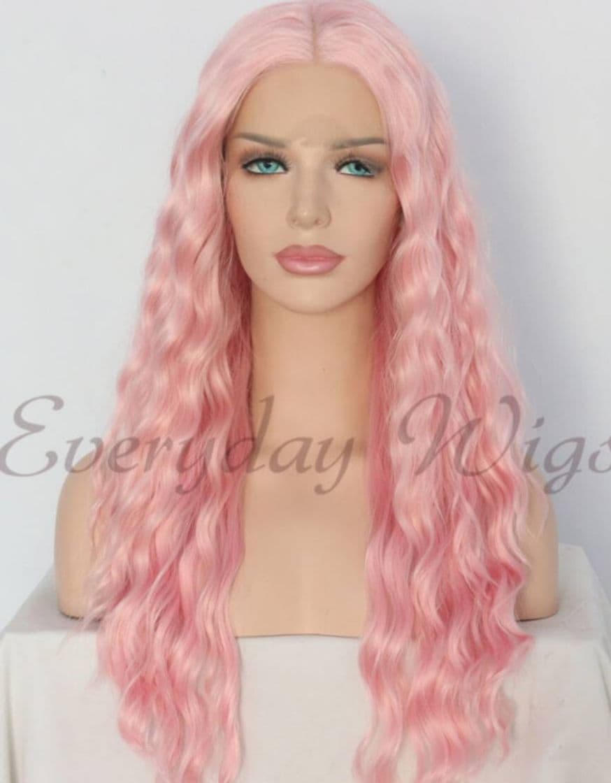 Fashion Peluca rosa lace front