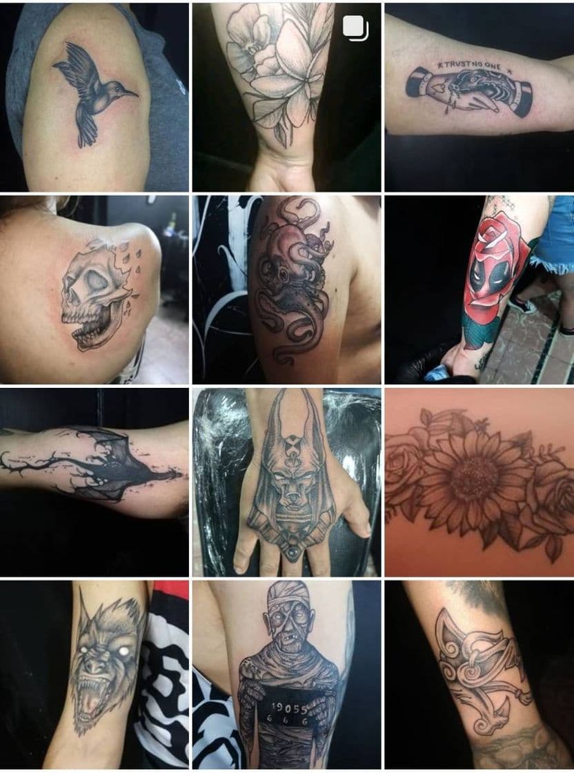 Moda Tatuajes en black work 