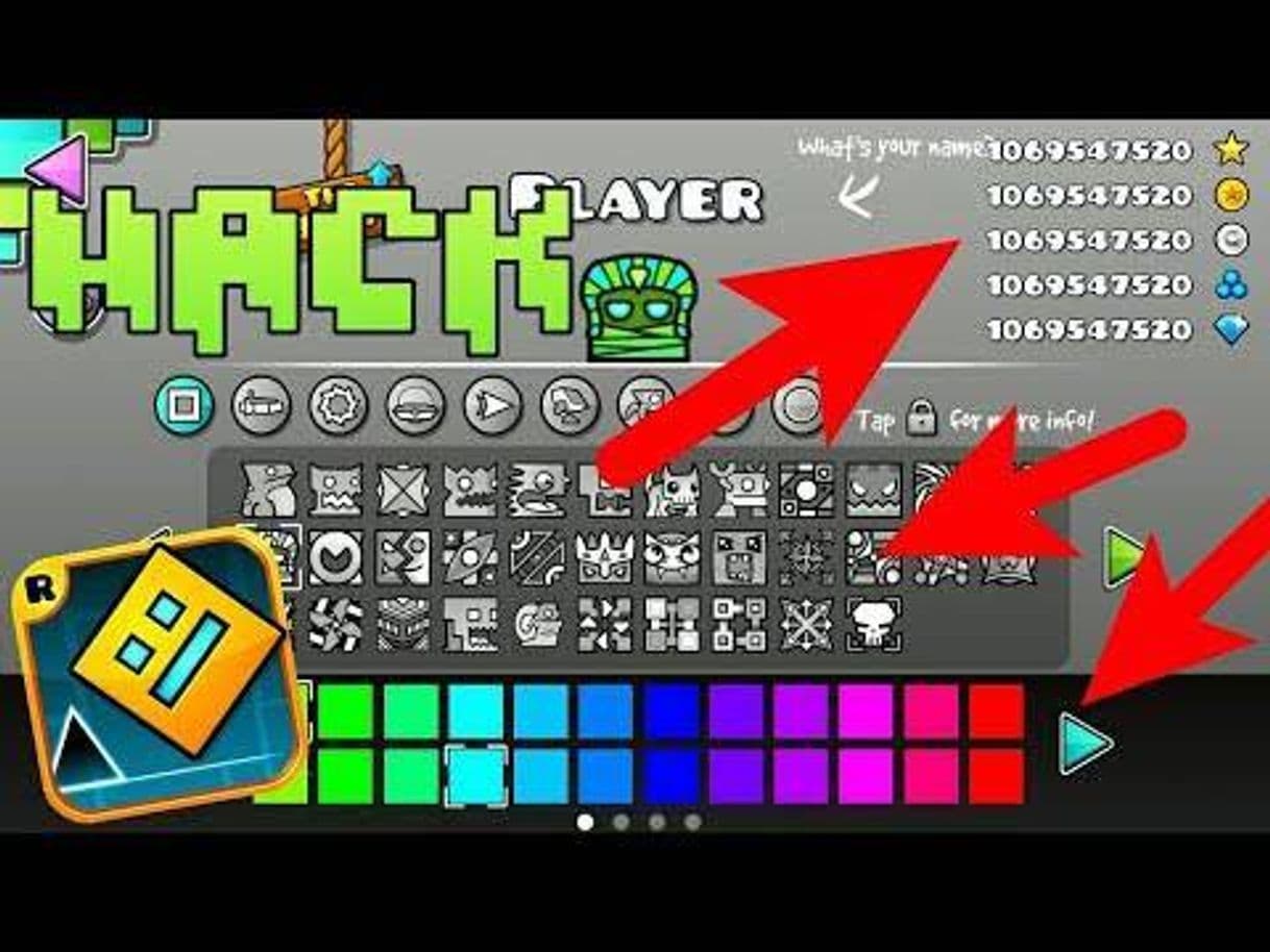 Videogames Geometry Dash Mod Todo Desbloqueado